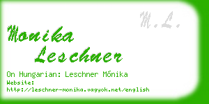 monika leschner business card